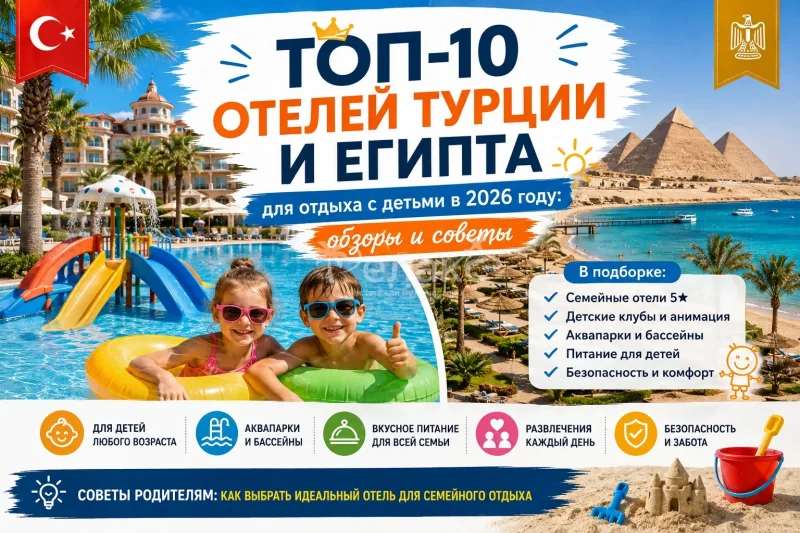 ТОП-10 отелей Турции и Египта для отдыха с детьми в 2026 году: обзоры и советы - Турагентство Релакс Тур Городец